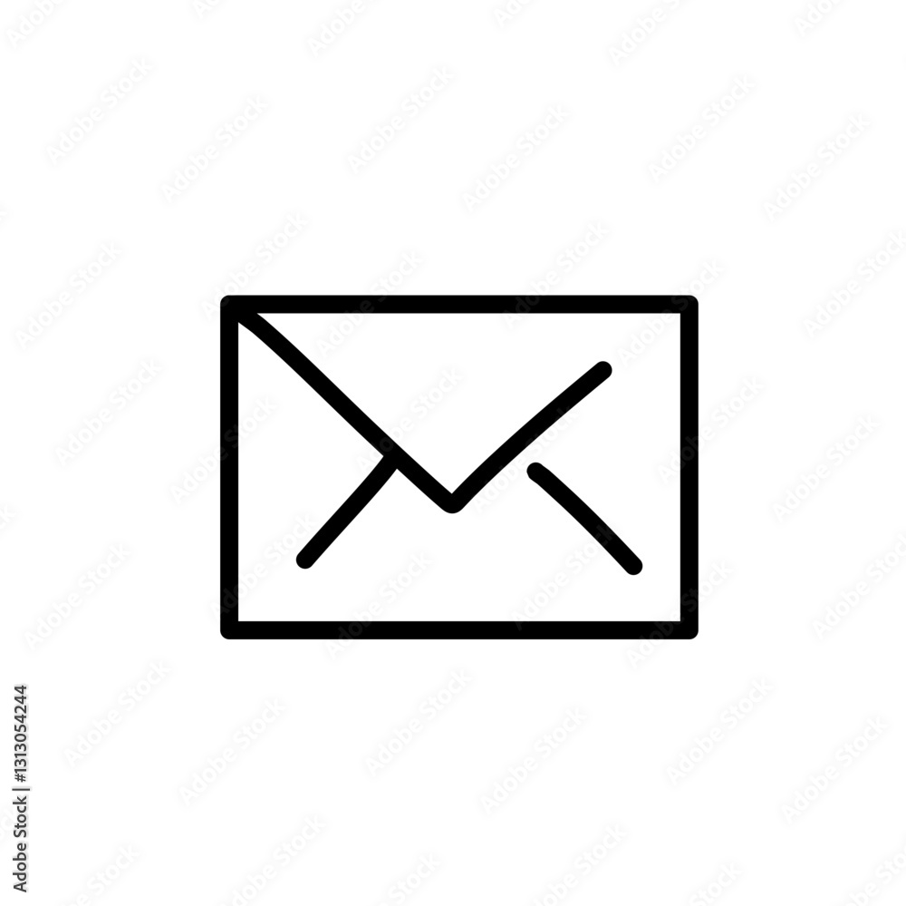 Envelope thin line icons
Envelope thin line icons