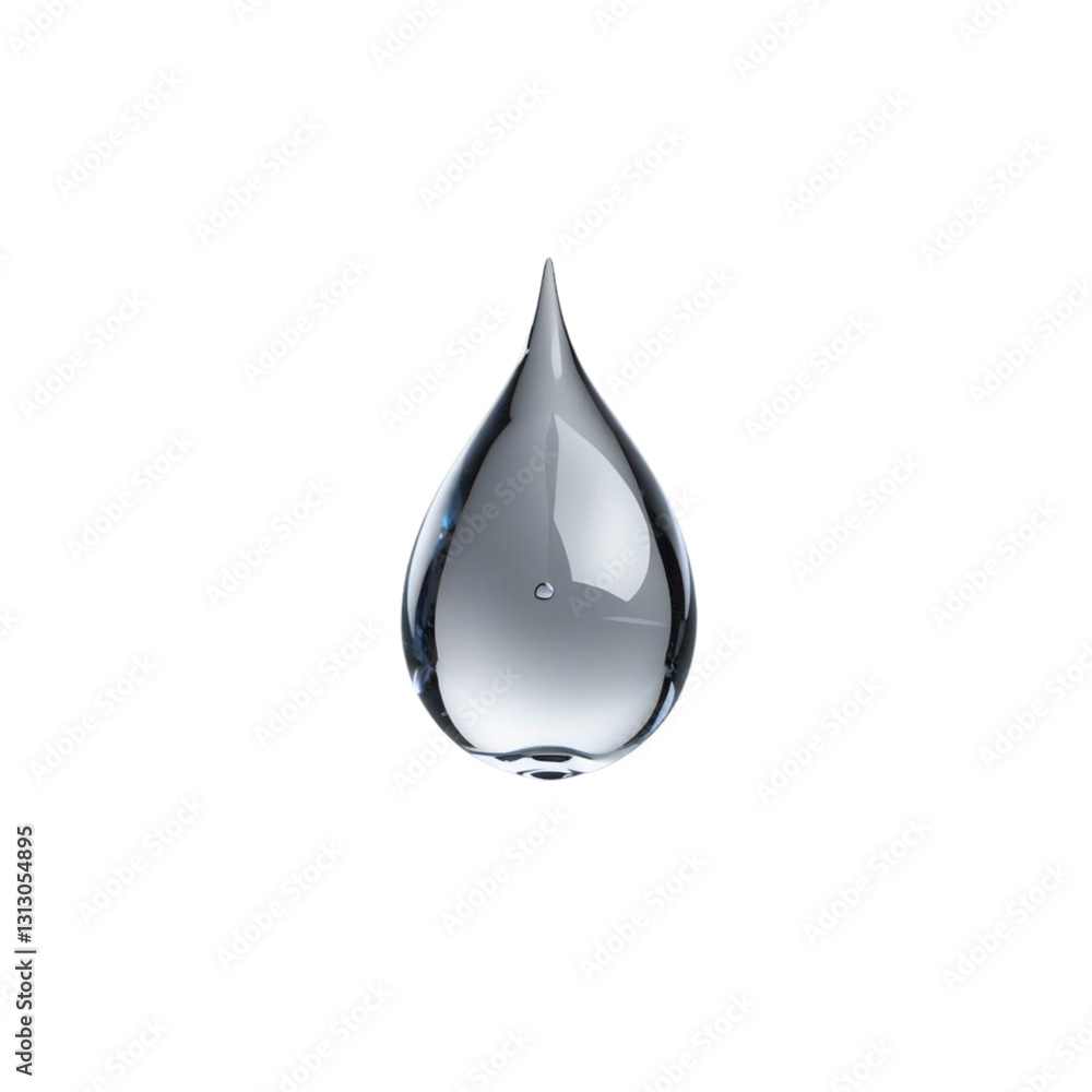 Water drop shape with transparent background Water drop shape with transparent background
