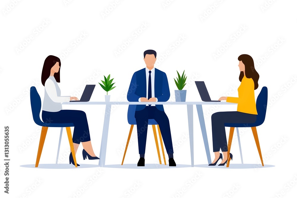 Collaborative Corporate Business Meeting in Modern Office Setting with Professional Colleagues Collaborative Corporate Business Meeting in Modern Office Setting with Professional Colleagues