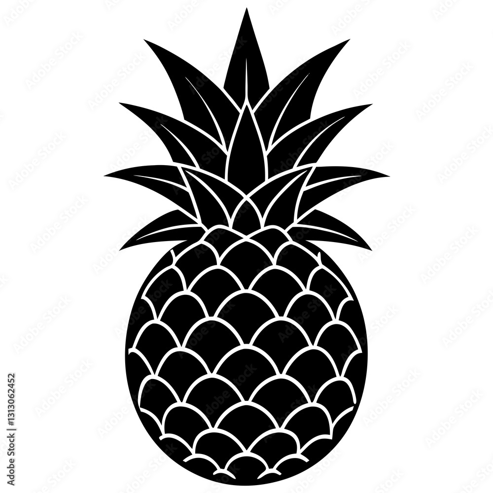 Fototapeta premium vector illustration of pineapple