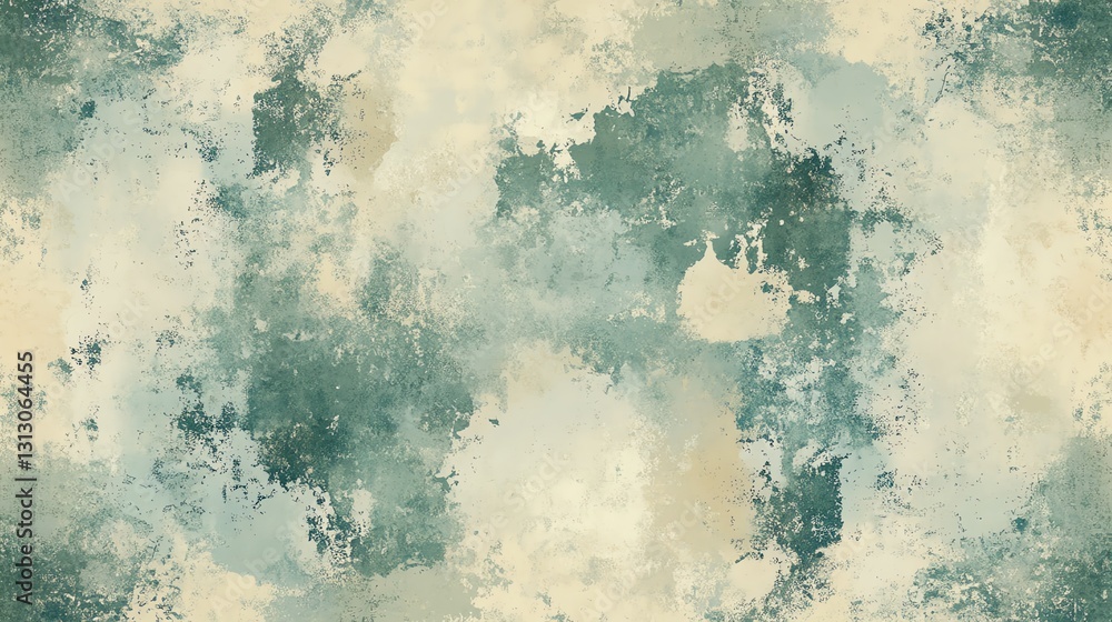 Fototapeta premium Abstract Texture Featuring a Blend of Blue, Green, and Beige Tones in a Cloudy Design Suitable for Backgrounds
