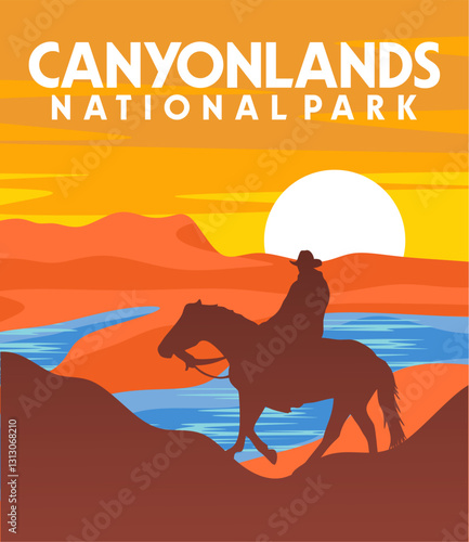 canyonlands national park with beautiful natural scenery