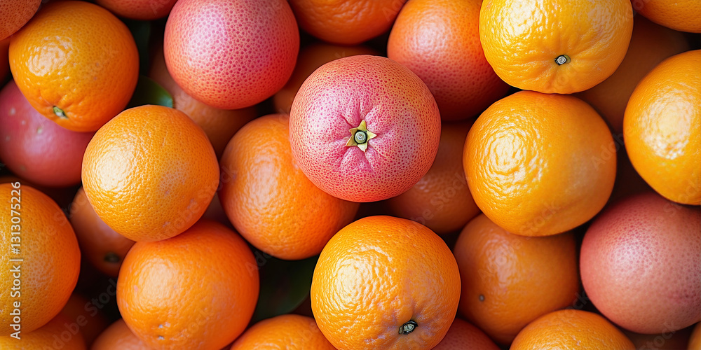 Bright assortment of oranges with a pink orange centerpiece showcases vibrant fruit diversity in a lively market Bright assortment of oranges with a pink orange centerpiece showcases vibrant fruit diversity in a lively market