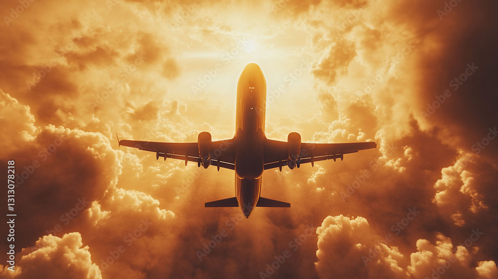 Airplane Sunset Flight Travel Adventure Aviation Airplane Sunset Flight Travel Adventure Aviation