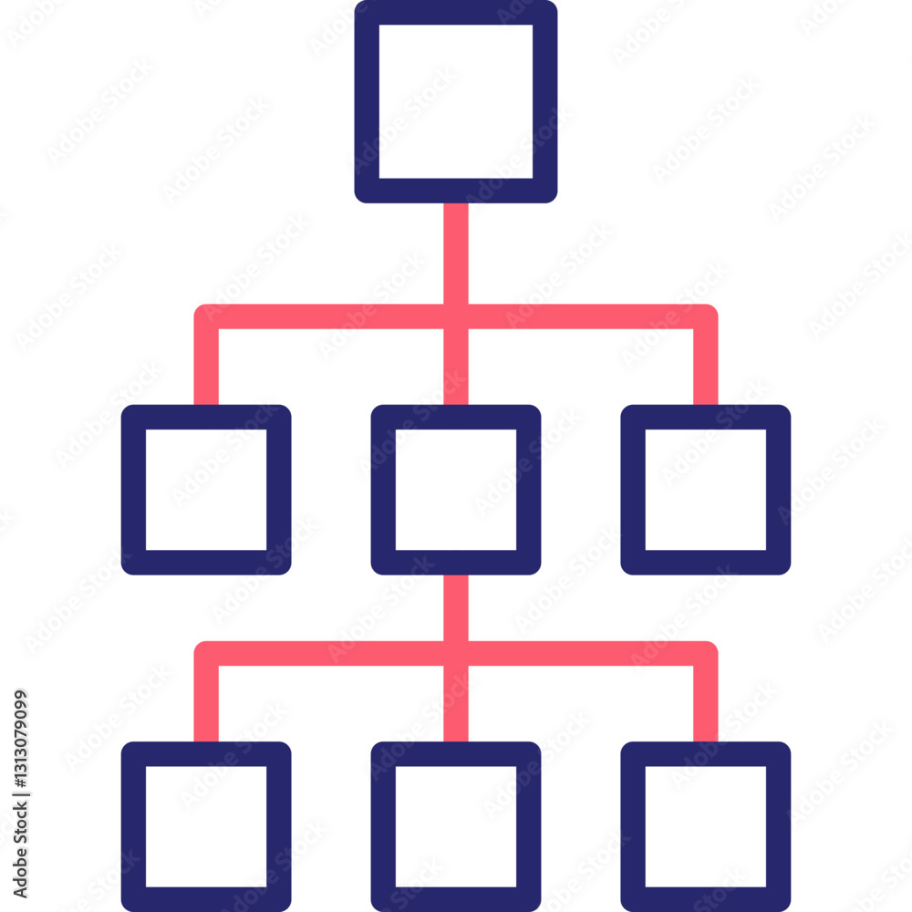 Hierarchical Structure Icon Hierarchical Structure Icon