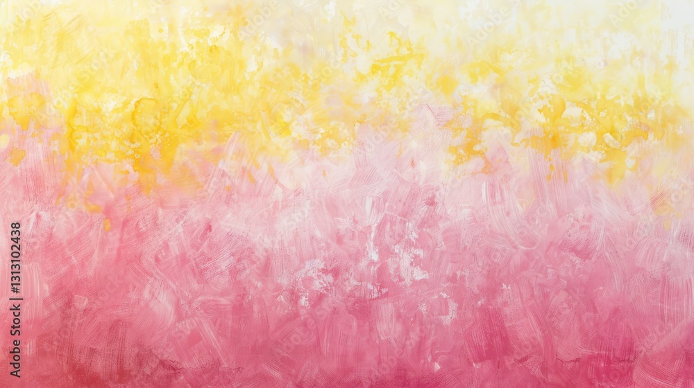 Abstract gradient of yellow to pink hues creating a serene background ideal for various design projects