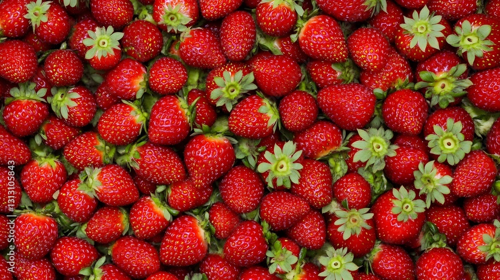 Juicy Red Strawberries Background Texture Image Juicy Red Strawberries Background Texture Image