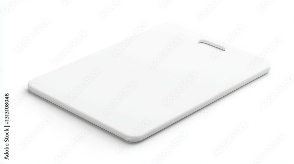 Simple white cutting board, perfect for minimalist kitchens. Simple white cutting board, perfect for minimalist kitchens.