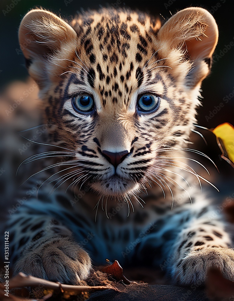 Obraz premium Kleiner Leopard