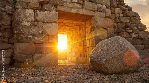Empty Tomb at Sunrise