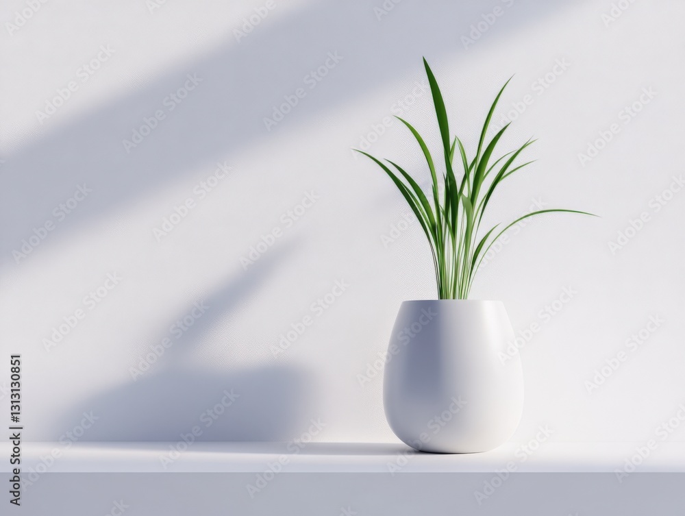Minimal plant in vase Minimal plant in vase