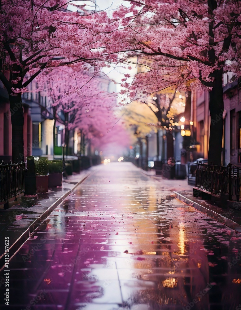 Fototapeta premium A beautiful alley for a walk