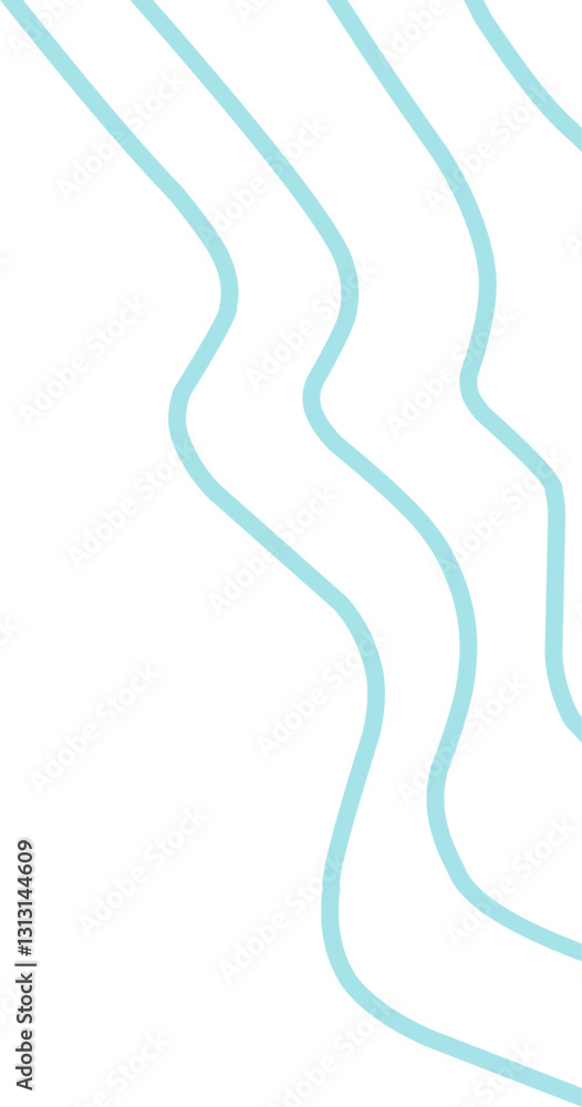 Teal wavy line corner suitable for modern designs, presentations, and web graphics. corner illustration Teal wavy line corner suitable for modern designs, presentations, and web graphics. corner illustration