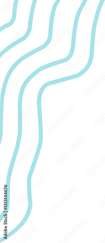 Teal wavy line corner suitable for modern designs, presentations, and web graphics. corner illustration Teal wavy line corner suitable for modern designs, presentations, and web graphics. corner illustration