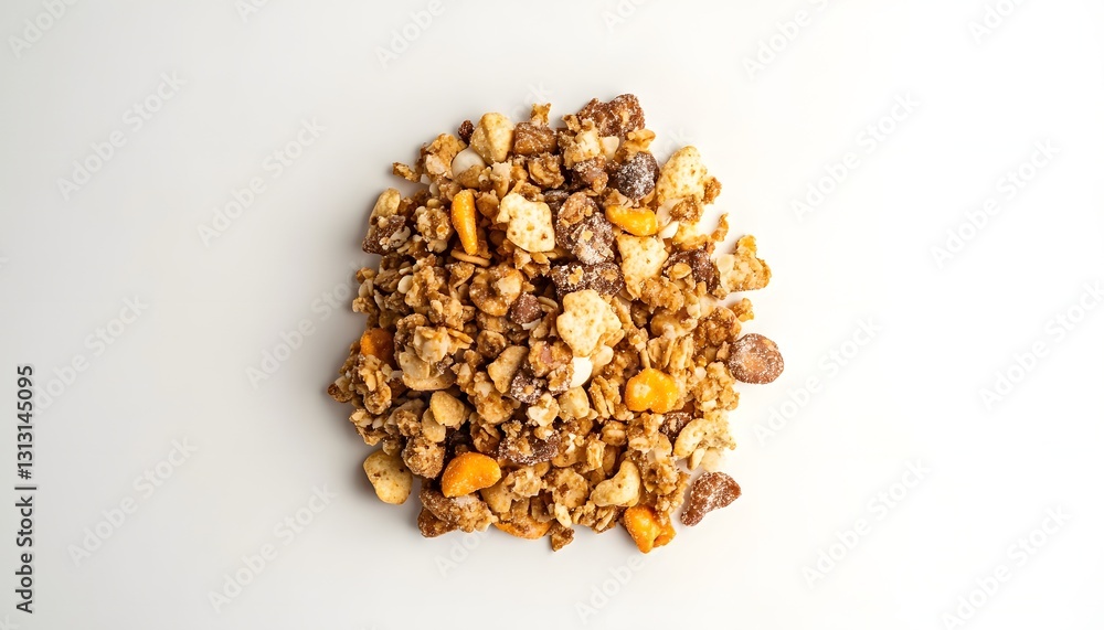 Sweet and Savory Granola Mix with Various Ingredients Sweet and Savory Granola Mix with Various Ingredients