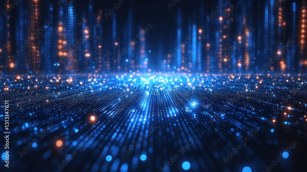 Digital cityscape, glowing lines, futuristic. Possible use technology background Digital cityscape, glowing lines, futuristic. Possible use technology background