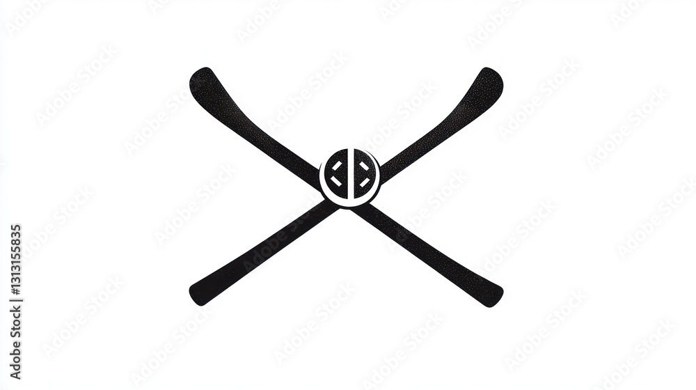 Abstract hockey sticks logo design Abstract hockey sticks logo design