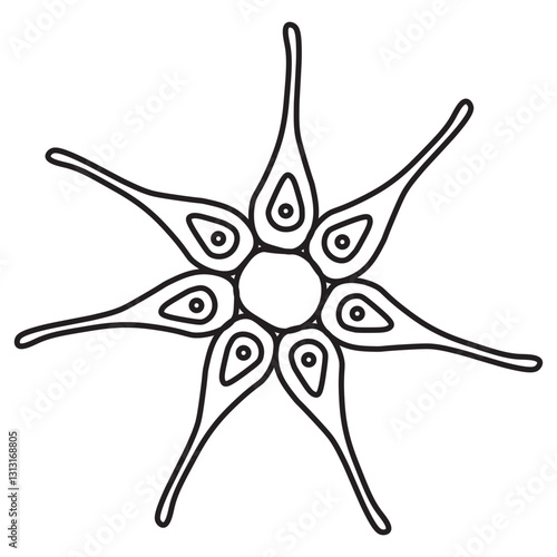 Monactinus line icon