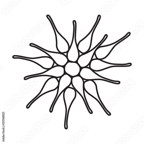Monactinus line icon