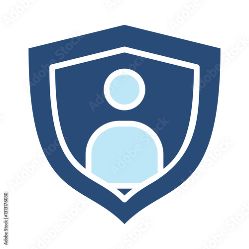 Ehealth  Icon Two Color Style. Vector Illustration For Graphic Design