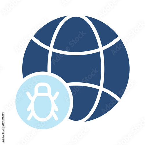 Biomedicine  Icon Two Color Style. Vector Illustration For Graphic Design