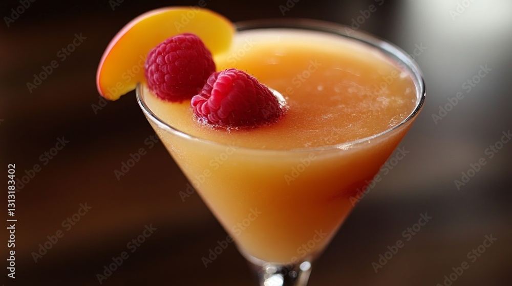 Refreshing Summer Cocktail with Ripe Fruits and Berries on Top Refreshing Summer Cocktail with Ripe Fruits and Berries on Top