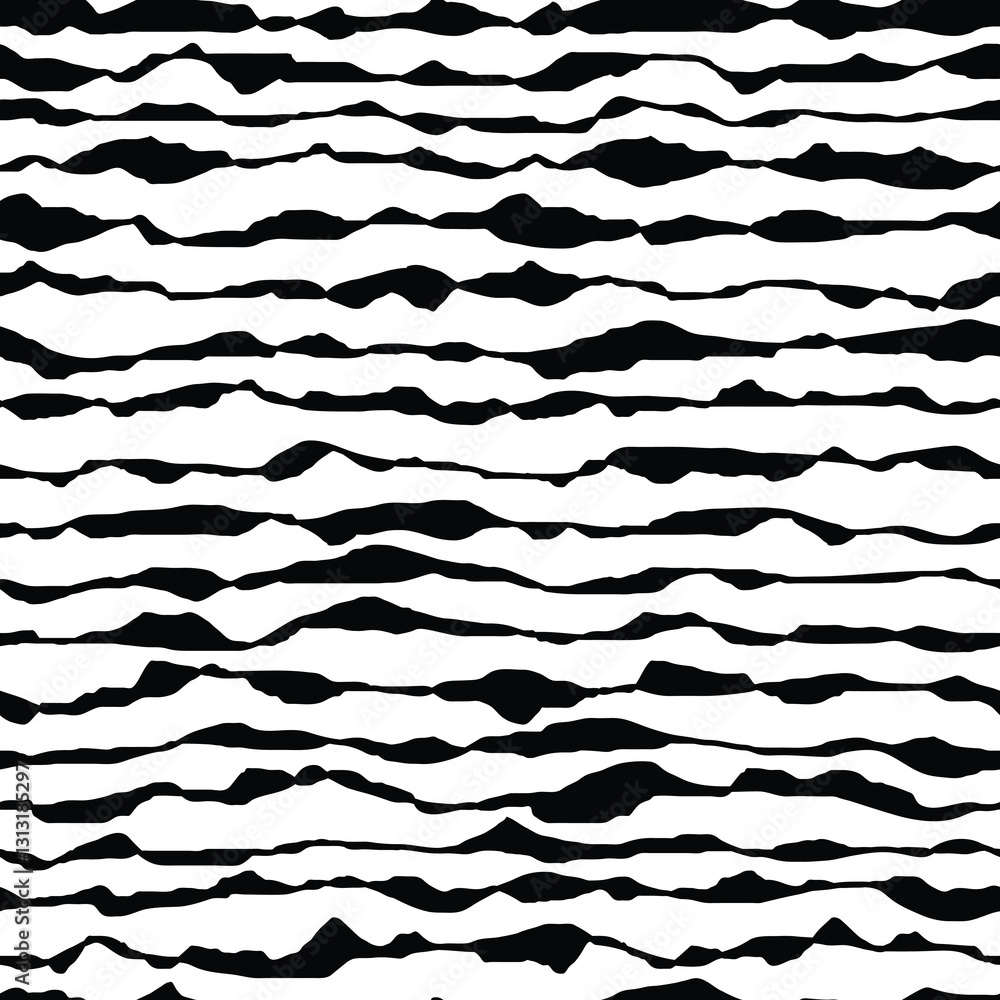 Horizontal curved lines, hand drawing, minimalistic vector background, seamless pattern Horizontal curved lines, hand drawing, minimalistic vector background, seamless pattern