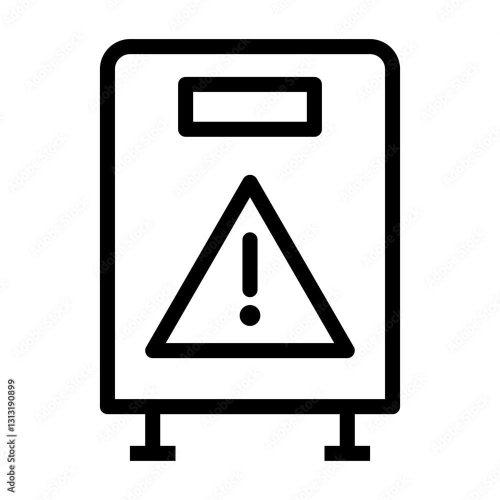 wet floor Line Icon wet floor Line Icon