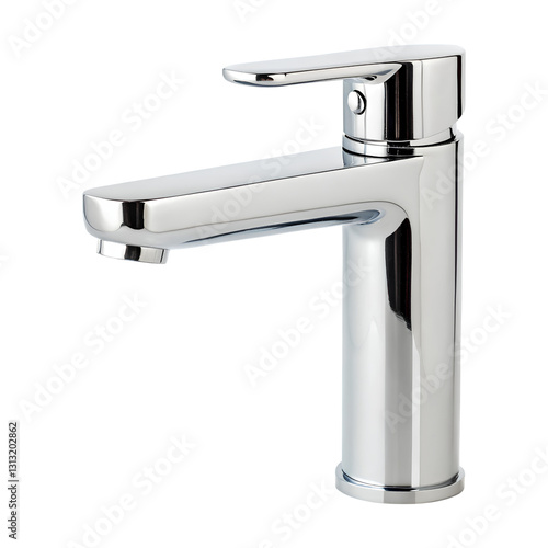 Modern chrome faucet with sleek design and polished finish