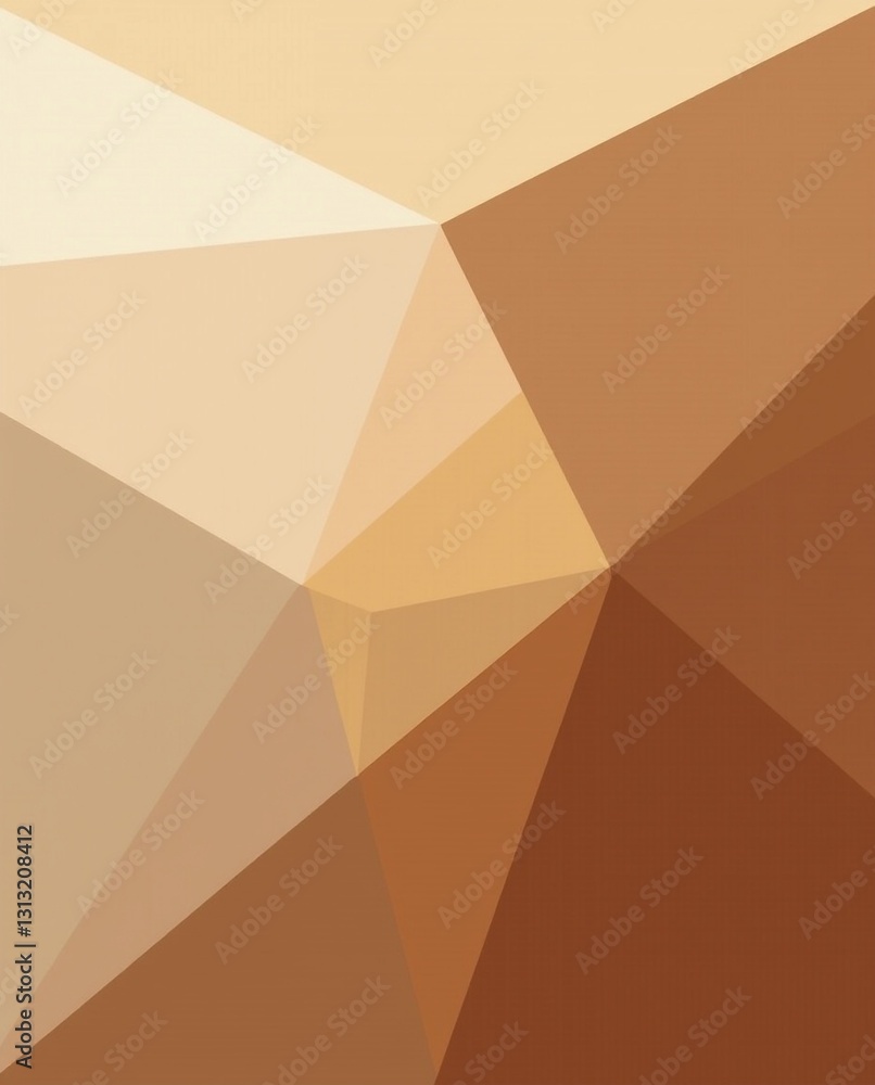 Futuristic 3D Abstract Triangle Pattern in Orange Tones. Futuristic 3D Abstract Triangle Pattern in Orange Tones.