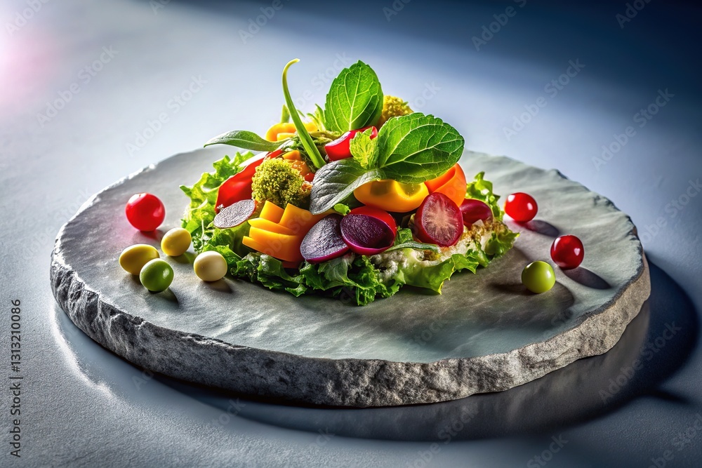 Appetizing food photography, showcased in a rocky, shaded setting. Appetizing food photography, showcased in a rocky, shaded setting.