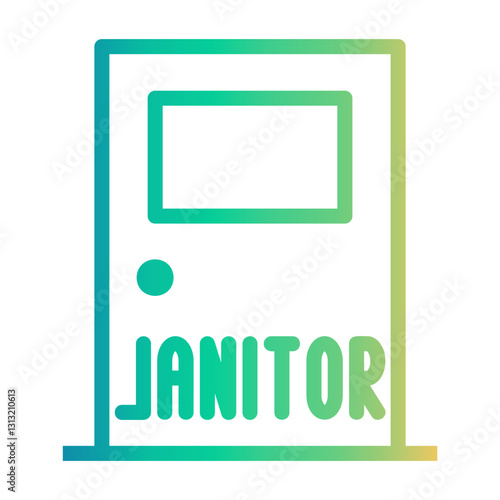 janitor Line Gradient Icon