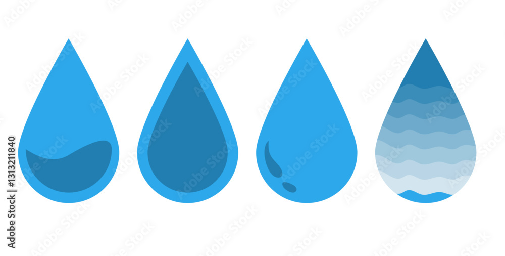 Blue water drop vector image set, water drop icon image, single water drop image, Water Droplet Vector Art, Water drops icon Blue water drop vector image set, water drop icon image, single water drop image, Water Droplet Vector Art, Water drops icon