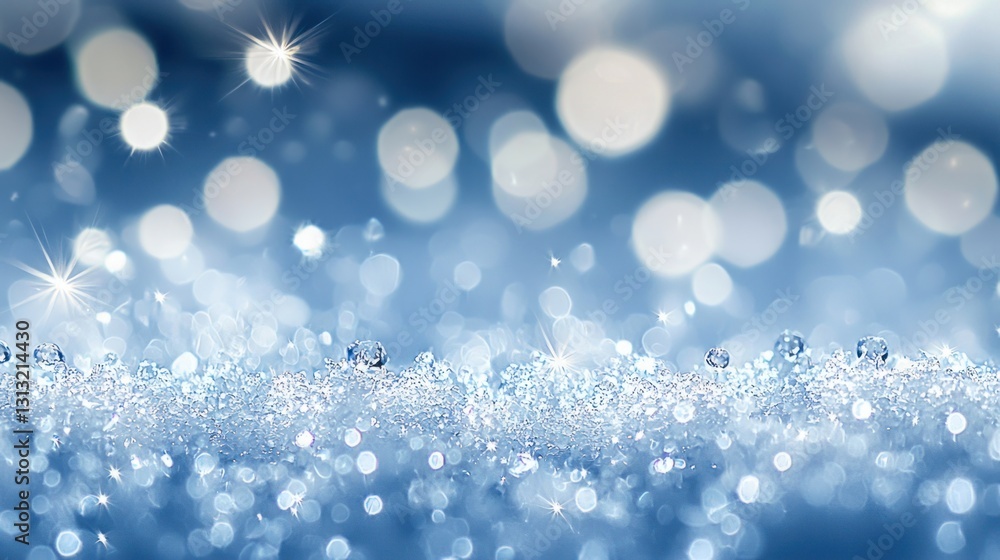 Soft Focus Background of Beautiful Blue Glittering Water Droplets Soft Focus Background of Beautiful Blue Glittering Water Droplets