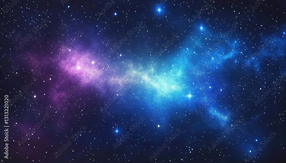 Fototapeta premium Colorful Nebula in Deep Space (3)