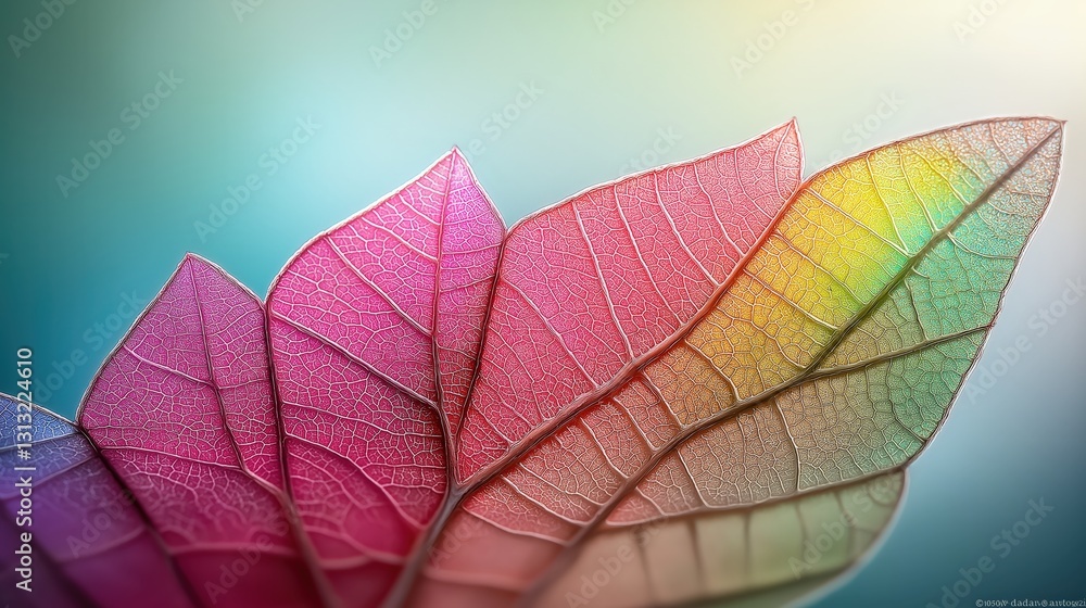 Fototapeta premium Soft pastel butterfly wing close-up with delicate texture