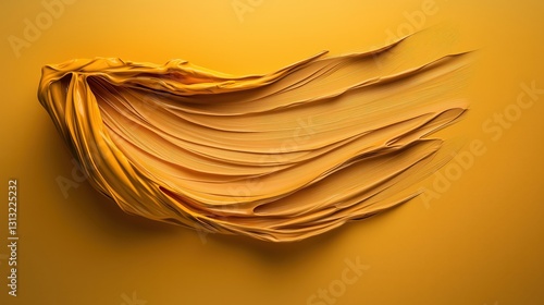 Smooth Yellow Foundation Swatch with Creamy Texture