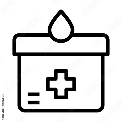 blood box Line Icon