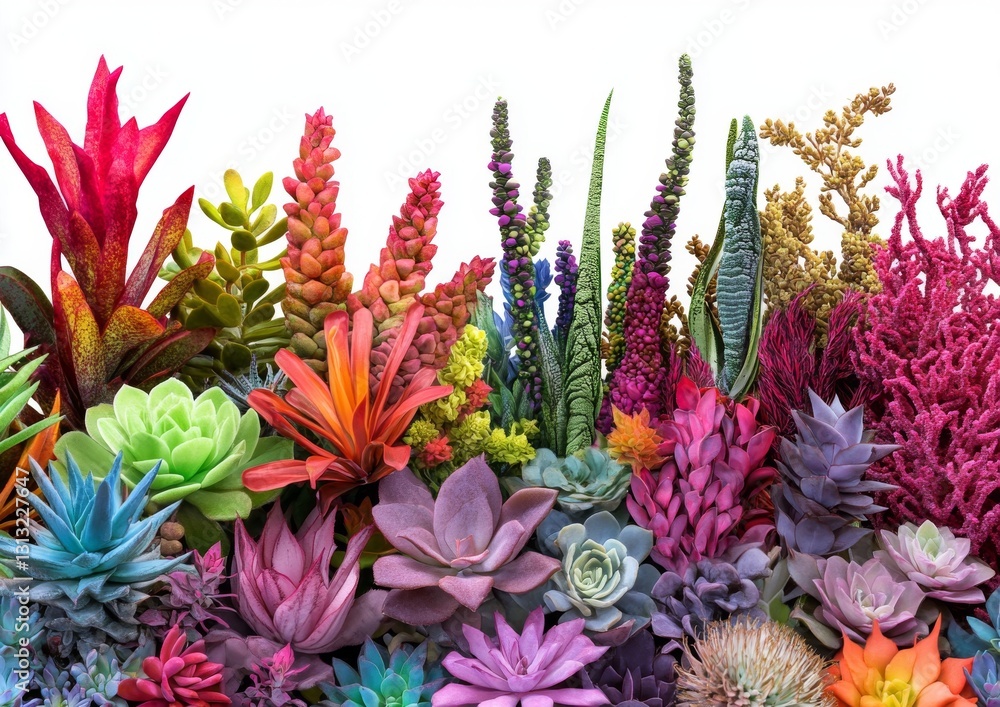 Vibrant Array of Succulents and Cacti Vibrant Array of Succulents and Cacti