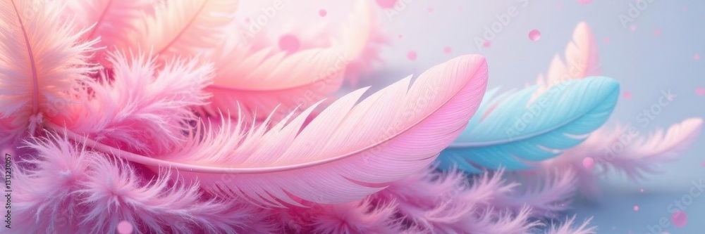 Soft pastel feathers, abstract swirl background, painted, texture, romantic Soft pastel feathers, abstract swirl background, painted, texture, romantic