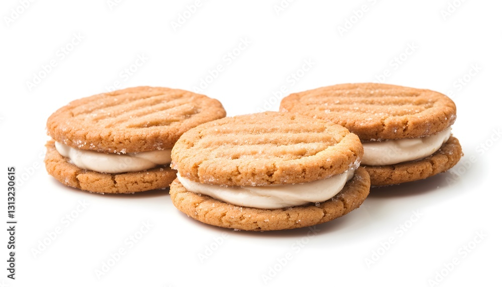 Three Delicious Peanut Butter Cream Cookies Three Delicious Peanut Butter Cream Cookies