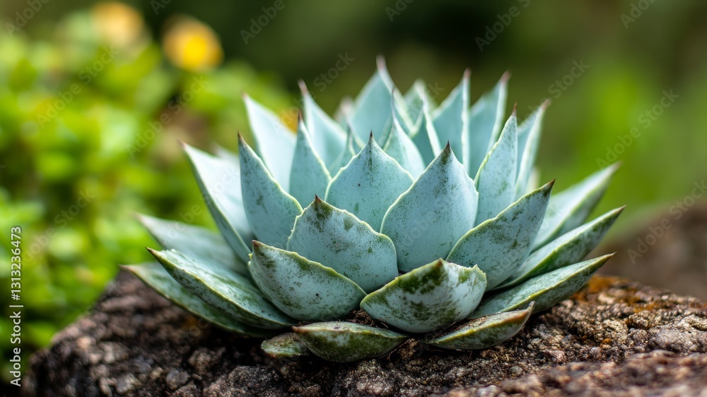 Fototapeta premium Succulent Plant Growing on a Rock