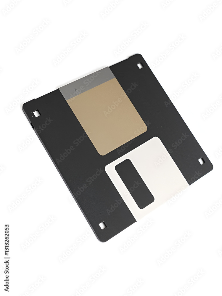 Flexible magnetic disk, floppy disk, white background Flexible magnetic disk, floppy disk, white background