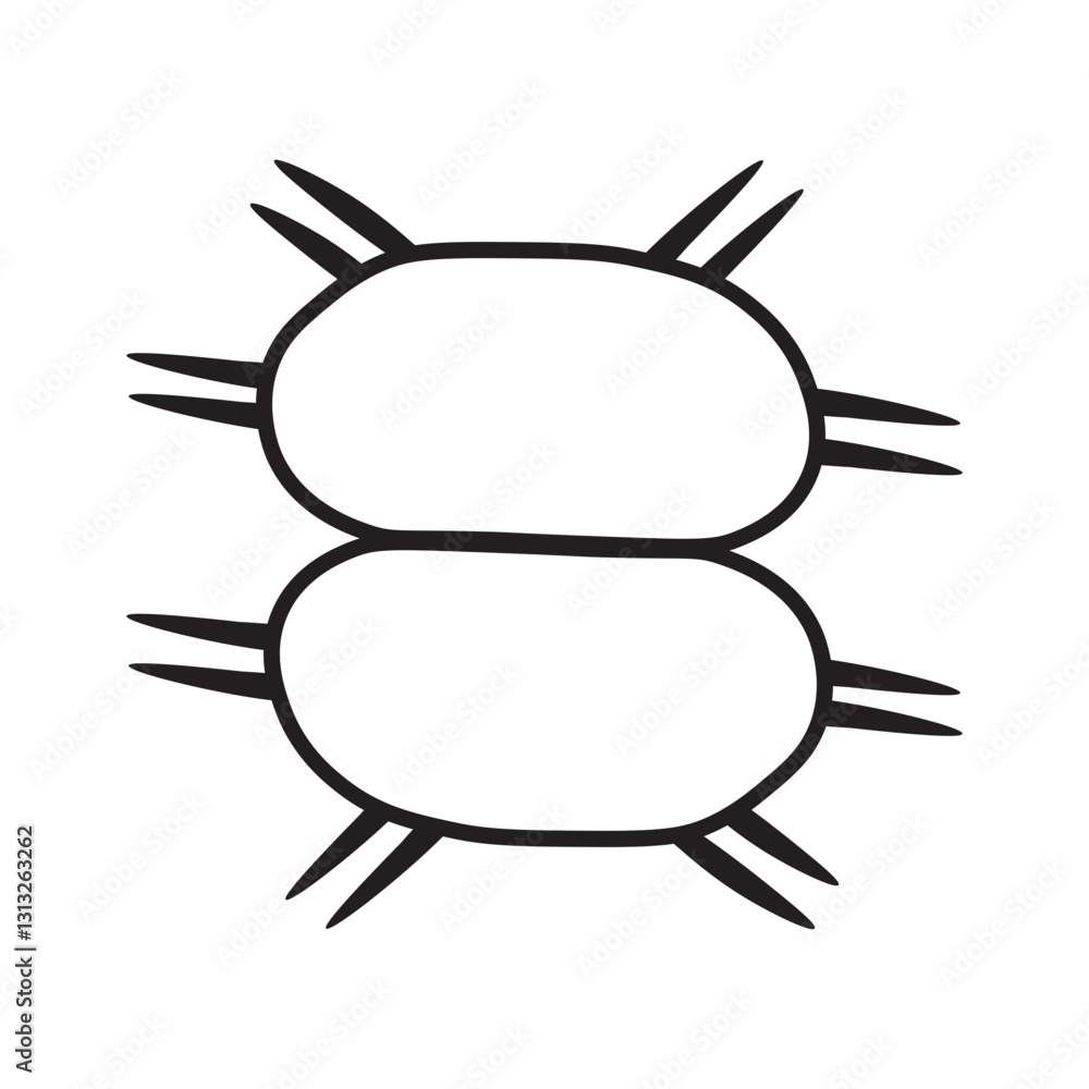 Obraz na plátně xanthidium line icon