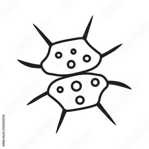 xanthidium line icon 