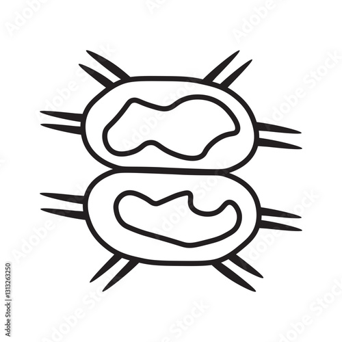xanthidium line icon 