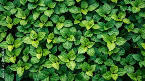 Wallpaper Mural Dense Bed of Vibrant Green Leaves Creates Lush and Refreshing Natural Pattern with Dense Bed of Vibrant Green Leaves Creating Lush and Refreshing View Torontodigital.ca