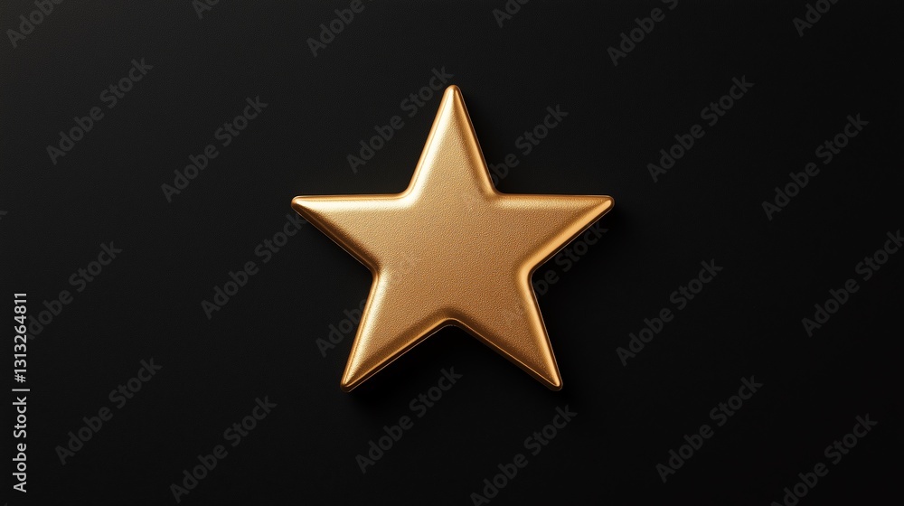 A detailed close-up of a metallic gold star on a sleek black background, perfect for awards, recognition themes, and graphic design projects conveying excellence and quality. A detailed close-up of a metallic gold star on a sleek black background, perfect for awards, recognition themes, and graphic design projects conveying excellence and quality.