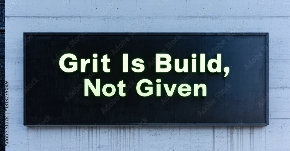 Minimalist steel billboard with grit is built not given in obsidian and glowing jade mounted inside brutalist style personal development center Minimalist steel billboard with grit is built not given in obsidian and glowing jade mounted inside brutalist style personal development center