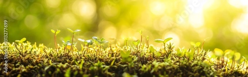 In the spring, a vibrant grass spread out, green, full of vitality of life. Full of spring warmth and hope, let people feel the recovery and beauty of nature.